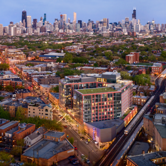 Elevate is a 320,000-square-foot courtyard apartment complex