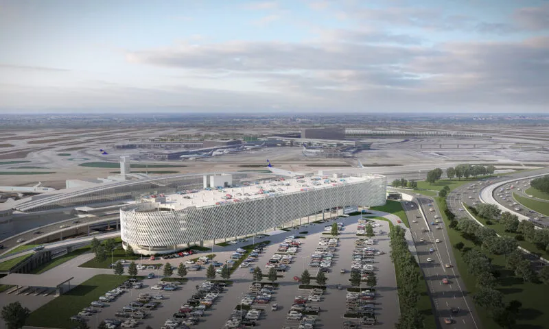 O'Hare T5 Garage Aerial View