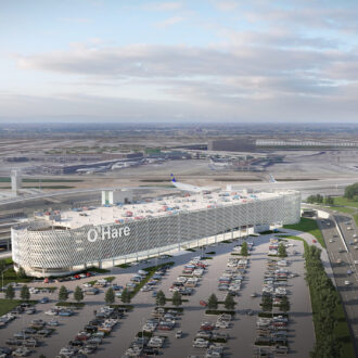 SCB's Terminal 5 Garage ORD. Architecture. Aviation.