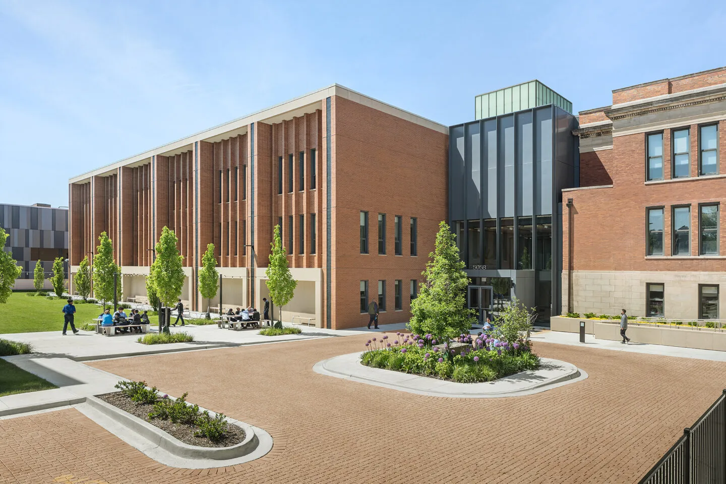 Chicago Jesuit Academy View of Main Entrance