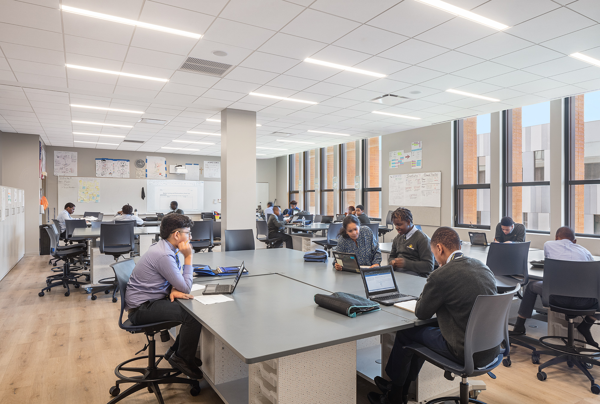 Chicago Jesuit Academy View of Interior Classroom